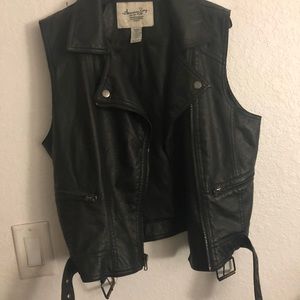 Leather vest